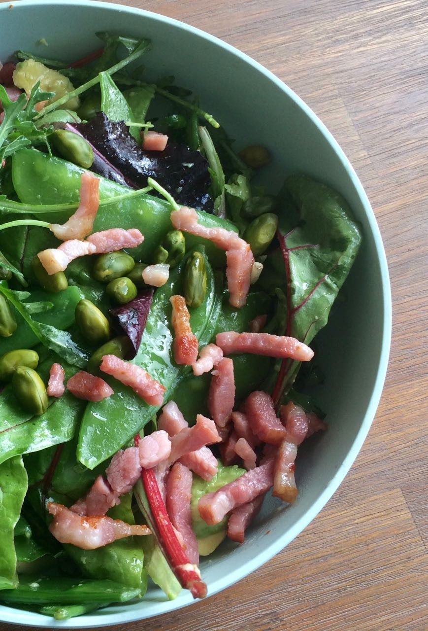 Salade Met Avocado Spek En Peultjes My Happy Kitchen Lifestyle