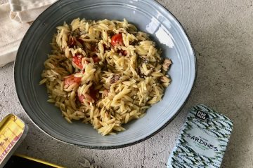 Orzo met sardientjes