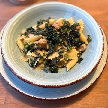 Pasta cavolo nero en venkelworst