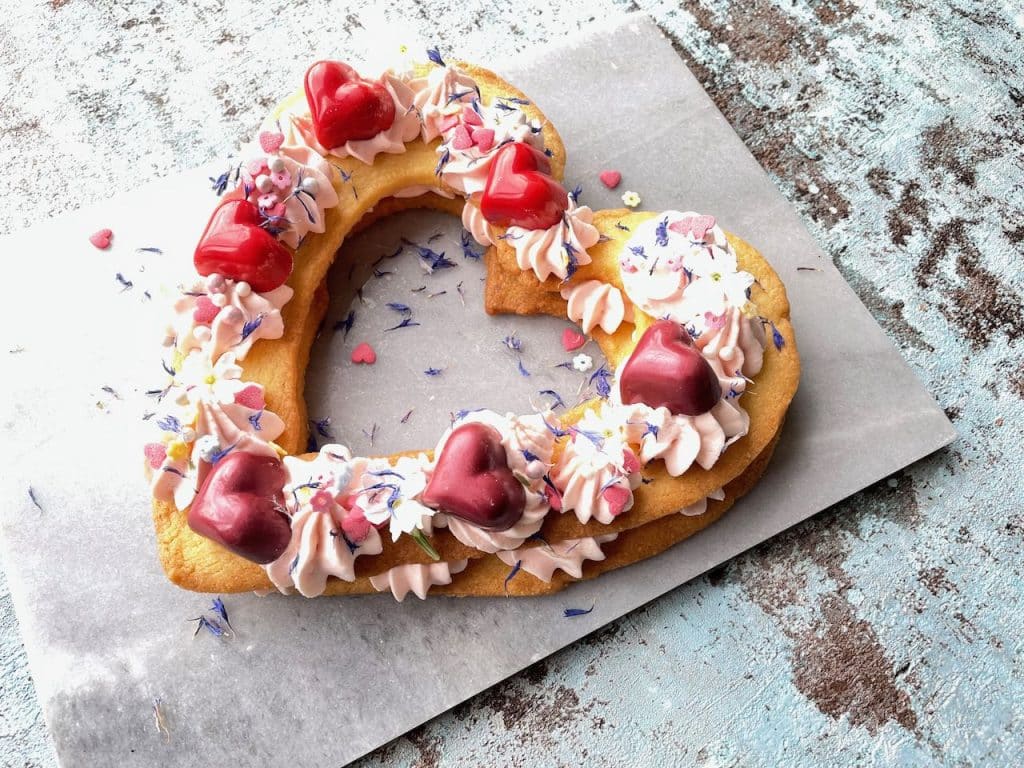 Valentijns recepten - koektaart