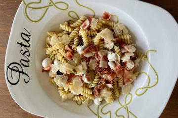 Pastasalade met ham en vijgen