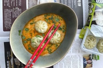 thai coconut dumpling soup