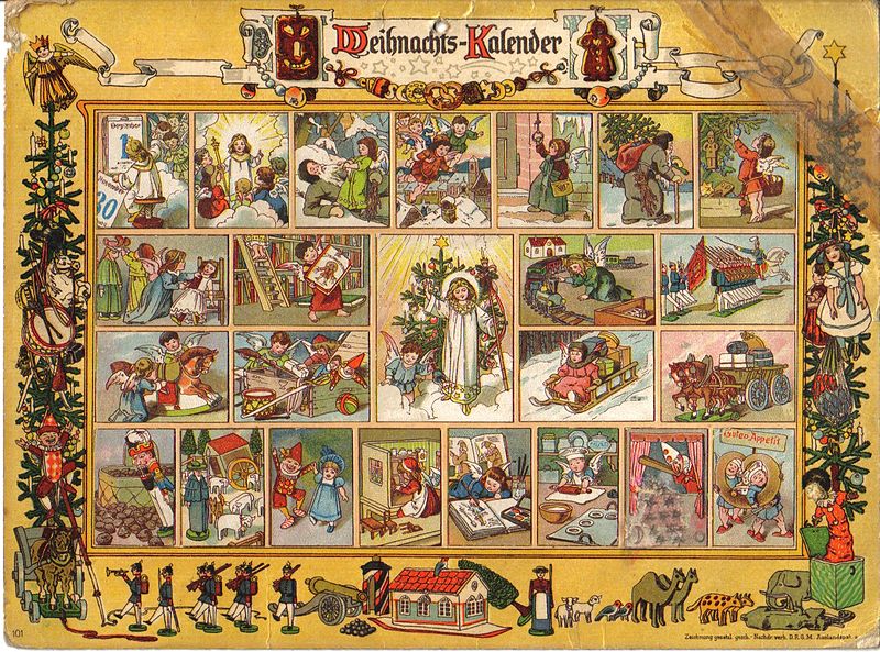 geschiedenis van de adventskalender