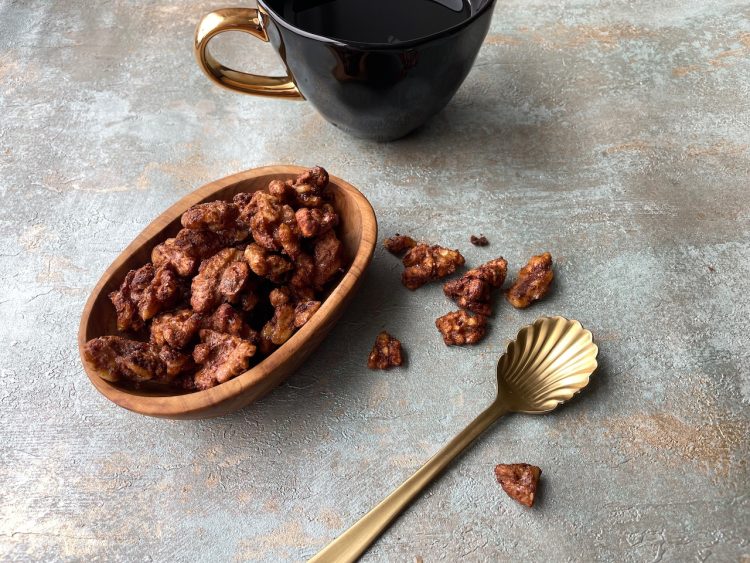 gesuikerde noten uit de airfryer