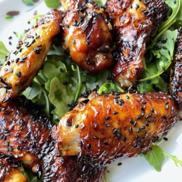 sticky chicken uit de airfryer